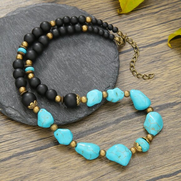 Men's Turquoise Necklace - Picture 2 of 3